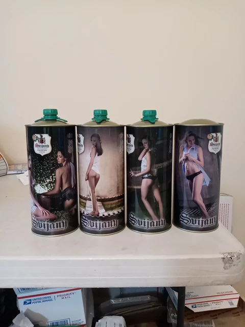 Lot Of 4 Svijany 2018 Beer Cans #1 3 4 6 Svijany Girls Czech Republic EMPTY CANS