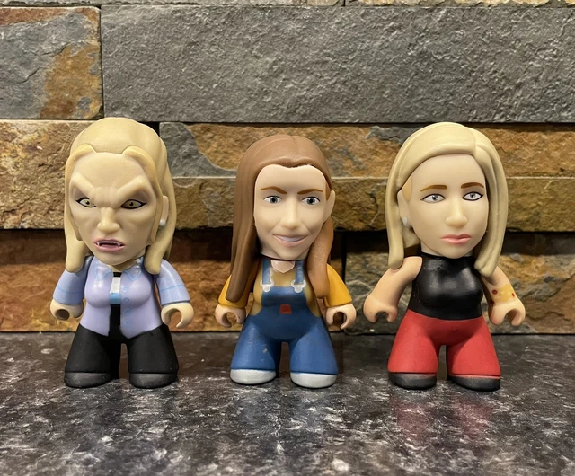 3x Titans 3” Vinyl Figures Willow, Vampire Buffy And Buffy the Vampire Slayer
