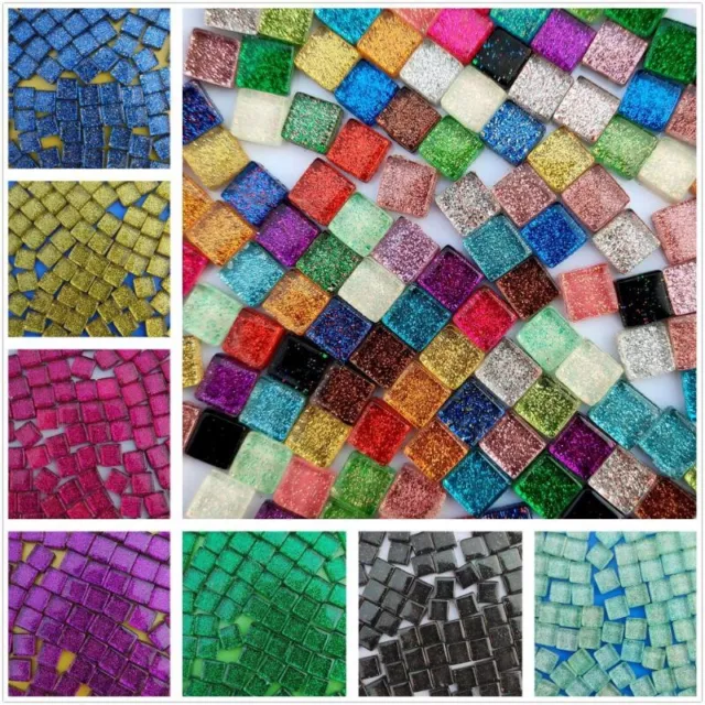 150g Brillantini Quadrato Cristallo Tessere di Mosaico Shine Pezzi Lotto per Fai 2