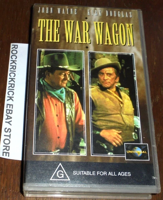 THE WAR WAGON Vhs John Wayne, Kirk Douglas, Howard Keel, Robert Walker