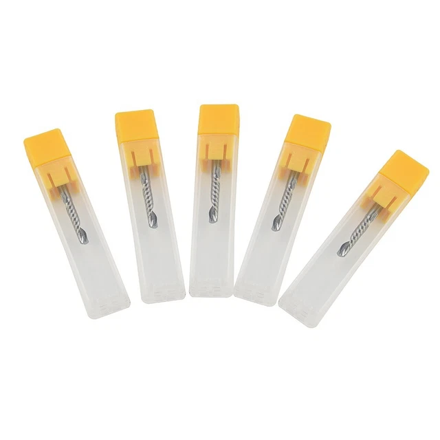 5pcs/set 17mm Aluminium CNC Router Bits Single Flute Spiral Cutters Mills
