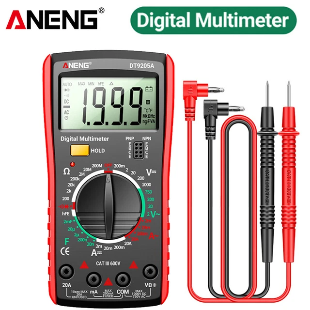Multitester Tester eléctrico Multímetro Digital 10A – Netexpertos