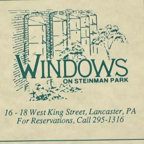 1990s Windows On Steinman Park Restaurant Advertisement Lancaster Pennsylvania