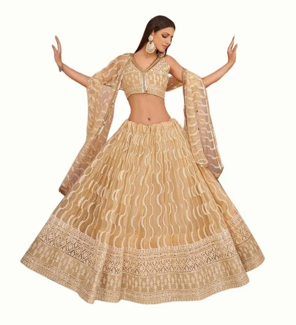 Unique Designer Lehenga Wedding Party Wear Embroidered Design Bridal For Women