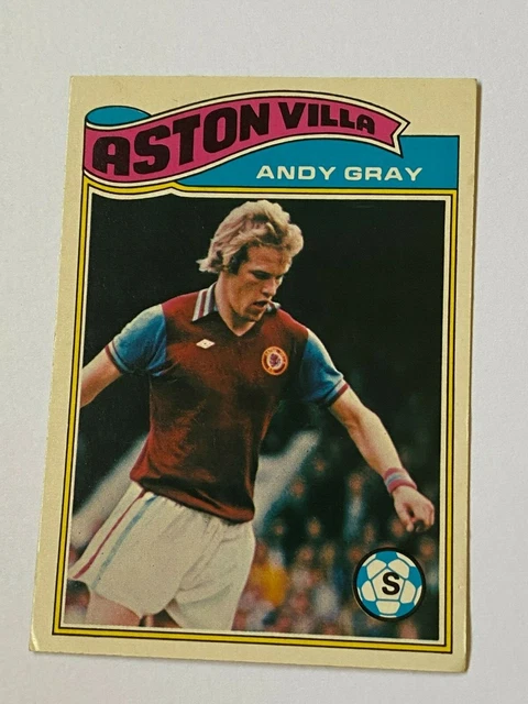 Topps 1978 Football Card #100 Andy Gray Aston Villa
