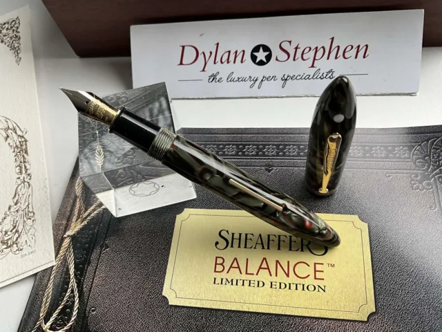 Sheaffer Balance limited edition lever action fountain pen 18K medium nib