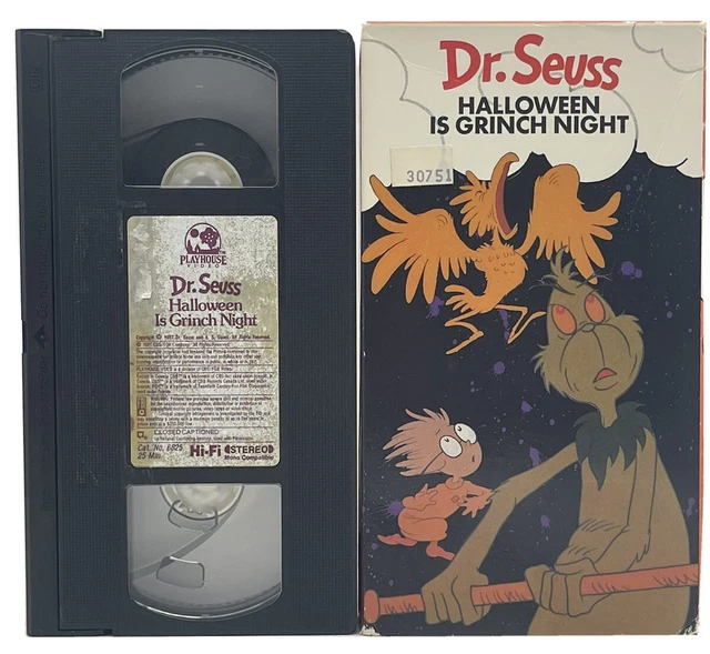 RARE VINTAGE1989 DR. Seuss - Halloween is Grinch Night Hi-Fi Stereo w/ CC VHS $39.57 - PicClick