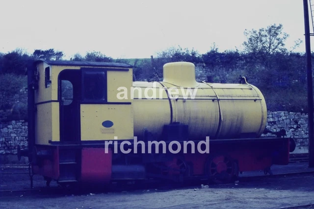 CARNFORTH FIRELESS LOCOMOTIVE 1970s Original 35mm Railway Slide Agfa £3 ...
