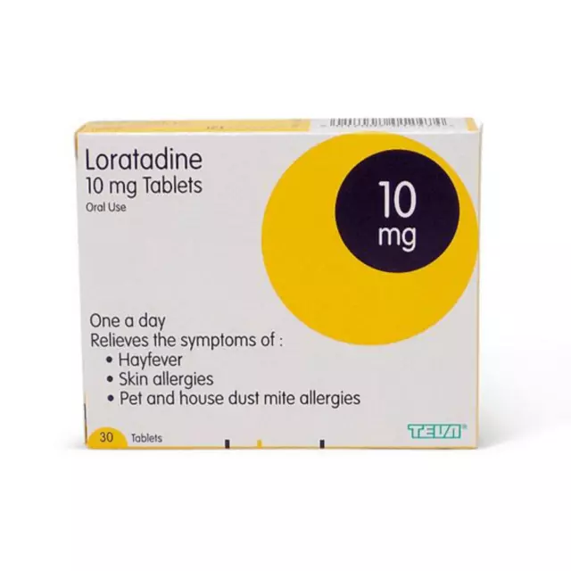 Loratadine Hayfever and Allergy Relief 10mg - 30 Tablets Non Drowsy (Clarityn)