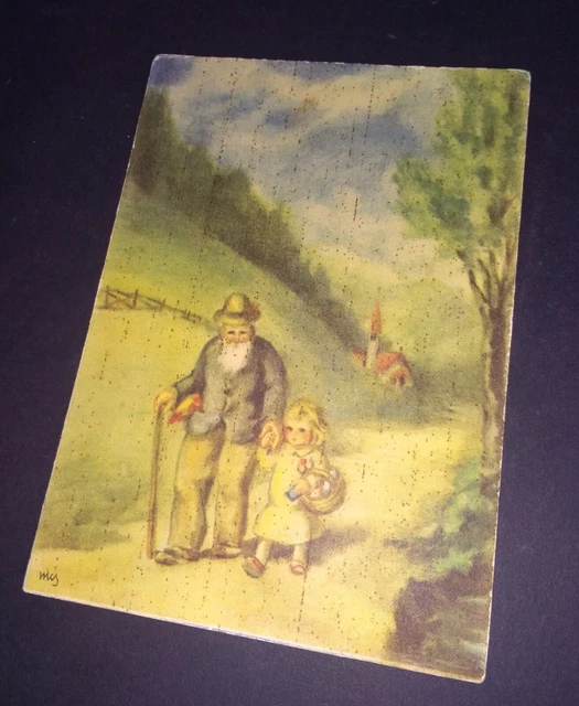 vecchia CARTOLINA postale ILLUSTRATA  non viaggiata