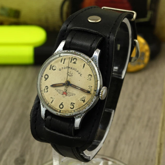 MONTRE SOVIÉTIQUE POBEDA Sturmanskie Gagarine Montre Mécanique Montre - Foto 5