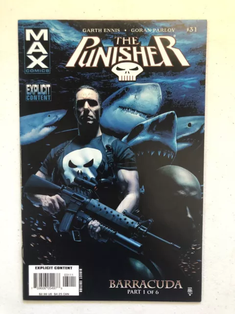 Punisher #31 2006 Marvel Comics MAX  Key First Appearance Barracuda Garth Ennis