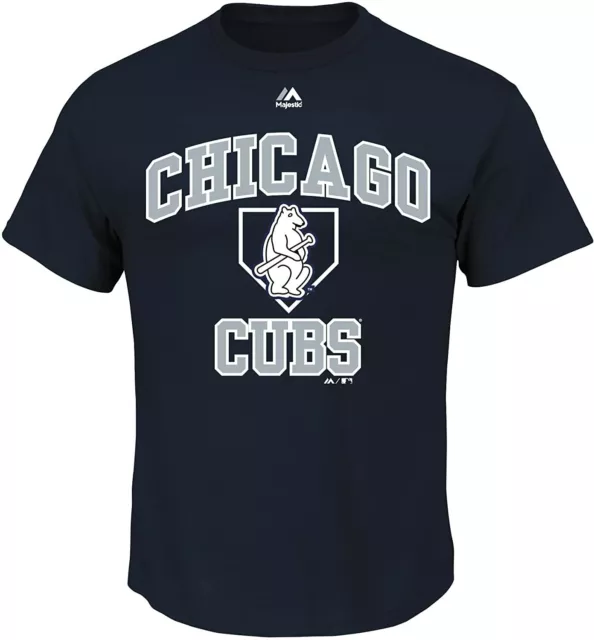 Majestic Men's Chicago Cubs Navy Heart & Soul T-Shirt