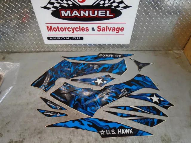 Indie Performance Graphics Kit 04 10 Yamaha Raptor Yfm 350 Atv Quad Decals Aty3