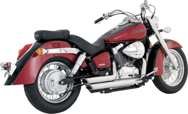 Vance & Hines Shortshots Staggered Exhaust System Chrome 18419