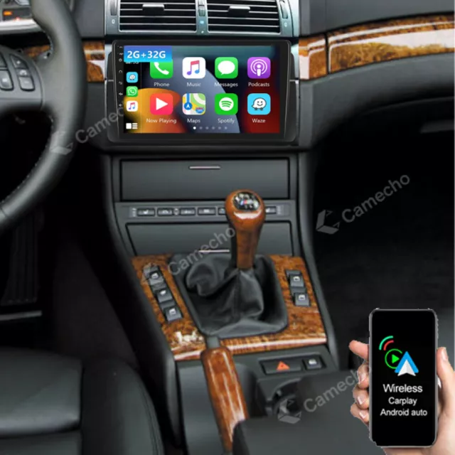 32G Carplay For BMW E46 3 Series 318 320 325 Car Stereo Radio GPS Android 11 BT