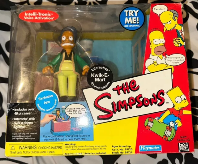 Simpsons WOS Kwik E Mart Playset Playmates Toys 2006 With Apu Figure RARE