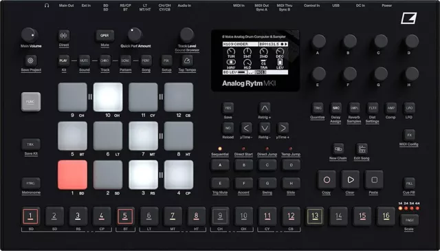 Elektron ANALOG RYTM MK2 DRUM MACHINE SEQUENCER Professionale per Dj Studio NEW