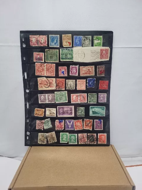 VINTAGE Older Stamp Collection USA United States DEUTSCH World IRS PRESIDENT