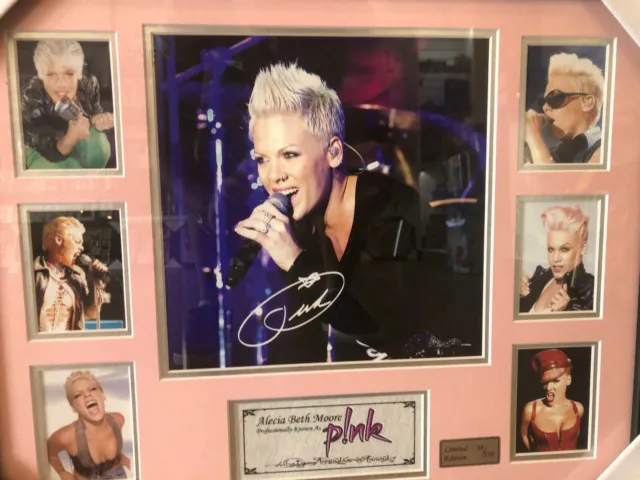 Pink Limited Edition Signed Framed Memorabilia