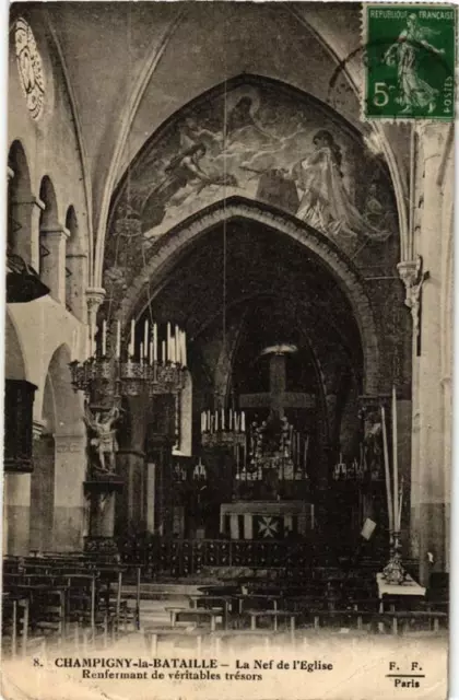 CPA AK CHAMPIGNY-sur-MARNE La Nave de l'Église (569778)