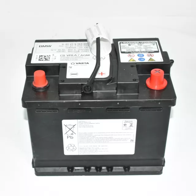 Orig. BMW AGM-Batterie 80 AH 800A 7555718 7602226 - Neuwertig - Autobatterie