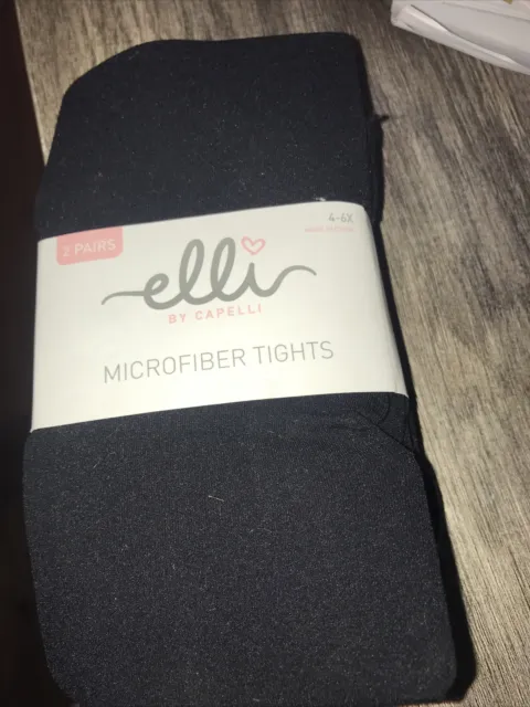 Elli by capelli microfiber tights girls 4-6x black
