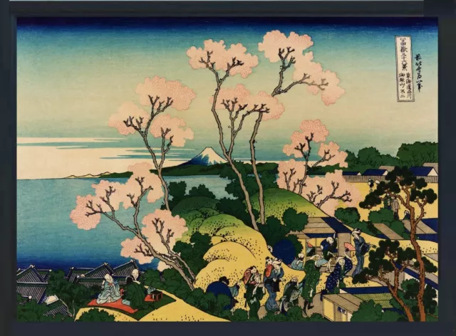 Ukiyo-e Poster The Thirty-six Views of Mount Fuji Hokusai Katsushika Framed 40