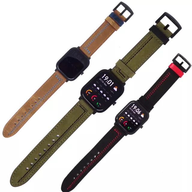 Cinturino 20mm LEATHER EXECUTIVE per Garmin Forerunner 245 Music LEX2
