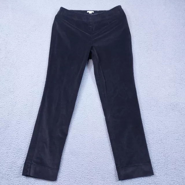 J Jill Corduroy Pants Women's Size 32x28 Brown Slim Straight Mid Rise Casual