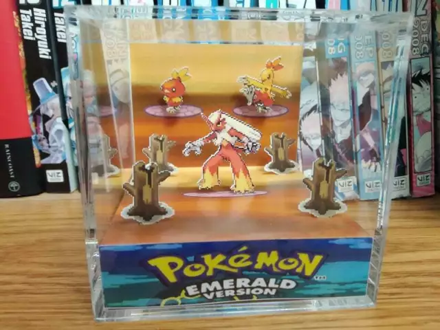 Pokemon Hitmonchan Hitmonlee Hitmontop Evolution Handmade Diorama Cube -  Fanart