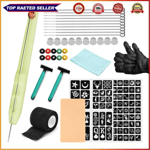 Hand Poke and Stick Tattoo Pen Kit Clean Safe Stick Poke Tool for Tattoo Artist