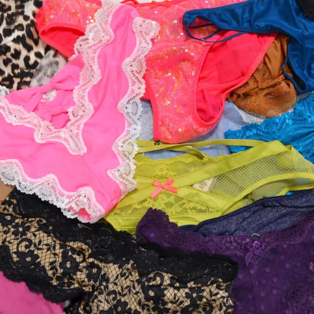VICTORIA'S SECRET PANTIES Lot 10 Random Underwear Cheeky Thong Bikini Vs  Panty $98.97 - PicClick