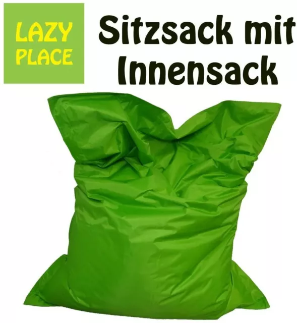 Lazy Place XXL Sitzsack Outdoor und Indoor, abwaschbar, wasserfest mit Innensack