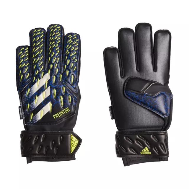 adidas Kinder Predator 20 Match Fingersave Torwarthandschuhe schwarz/blau GK3520
