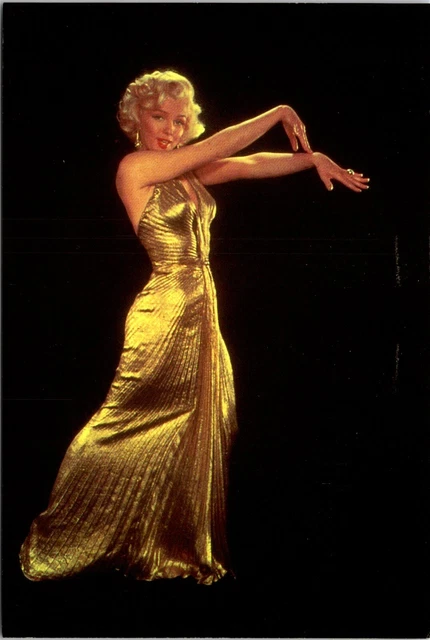 green emerald velvet dress Marilyn Monroe Poster: Gold Dress (24x36)