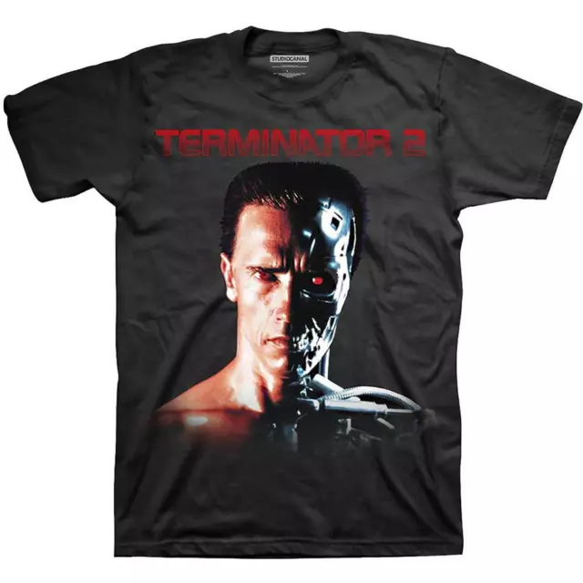 OFFICIAL LICENSED - Terminator 2 - Visage/Borg T Shirt Studio Canal Arnie