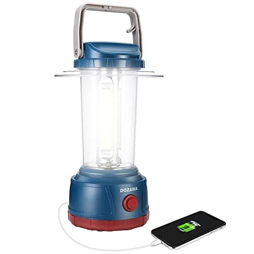 DOZAWA LED Rechargeable Camping Lantern 3000LM Bright Camping Lamp 5 Light Mo...