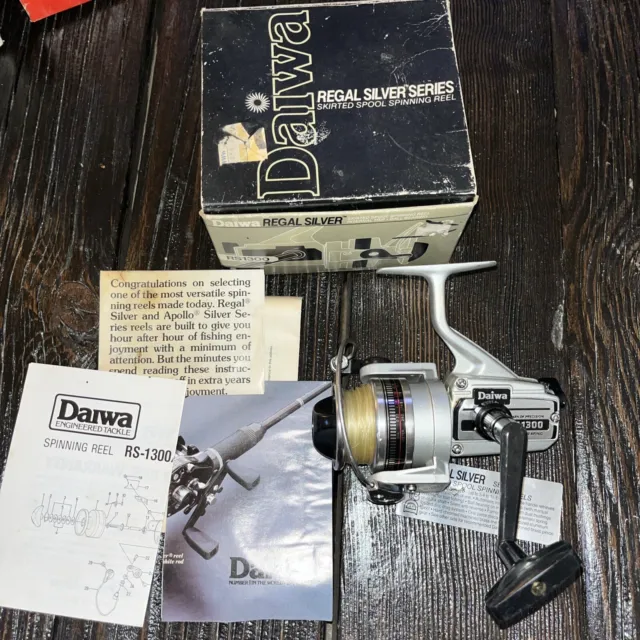 Vintage Diawa RS 1300 Silver Ball Bearing Spinning Fishing Reel - For Parts