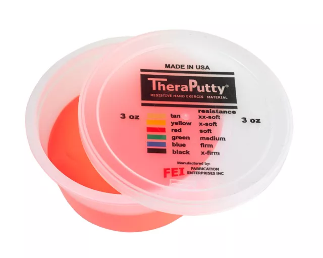 Cando Theraputty Standard Hand Exercise Putty - 3 oz - Red - Soft