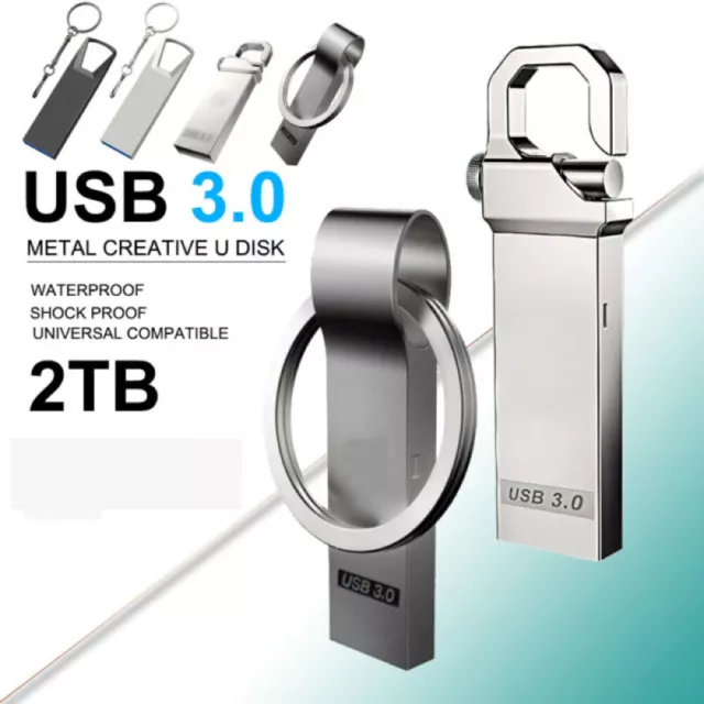 USB 3.0 Flash Drive Disk 2TB Mini Memory Stick Pen High Speed U Disk PC Storage