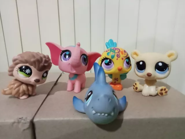 #19 ❤️ 99c Start Bid BULK LOT x10 LPS LITTLEST PET SHOP SHARK BIRD ELEPHANT FROG