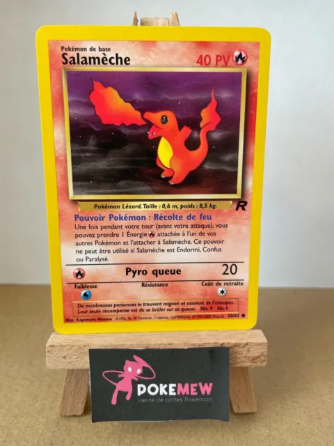 ┥ SALAMECHE 50/82 - EXCELLENT - TEAM ROCKET - Pokemon Card FR ED.2
