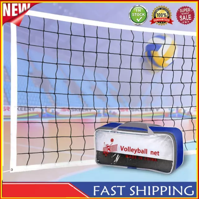 Portable Volleyball Net Tear-Resistant Frame Sports Outdoor Volleyball Net White