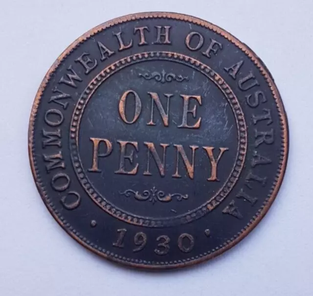 1930 Australian Penny - FILLER TOKEN - READ DESCRIPTION