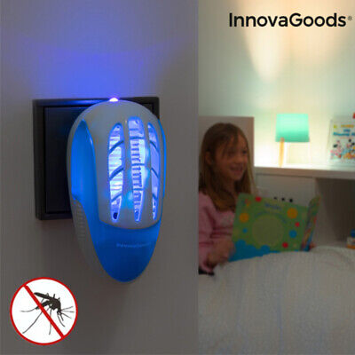 Enchufe Antimosquitos con LED Ultravioleta InnovaGoods