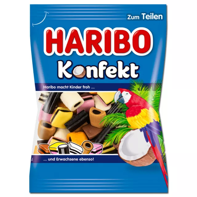 (7,37€/1kg) Haribo Lakritz Konfekt, 175g Beutel