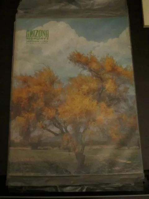 Arizona Highways Magazine November 1954 State Tree Blue Palo Verde