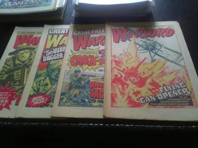 Warlord Comics X 4 Consecutive # 68, 69, 70 and 71 from January 1976