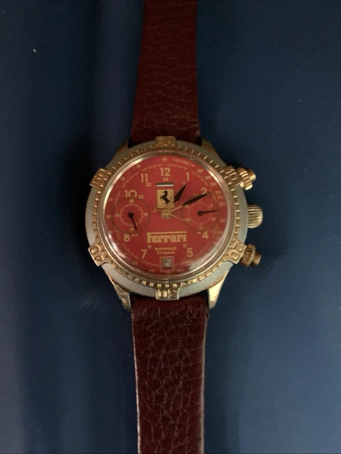 RARE ANCIENNE MONTRE FERRARI POLJOT 23 JEWELS Calibre 3133 CHRONOGRAPHE rare-ancienne-montre-ferrari-poljot-23-jewels-calibre-3133-chronographe